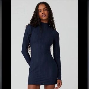 ALO Yoga Navy Long Sleeve Dress